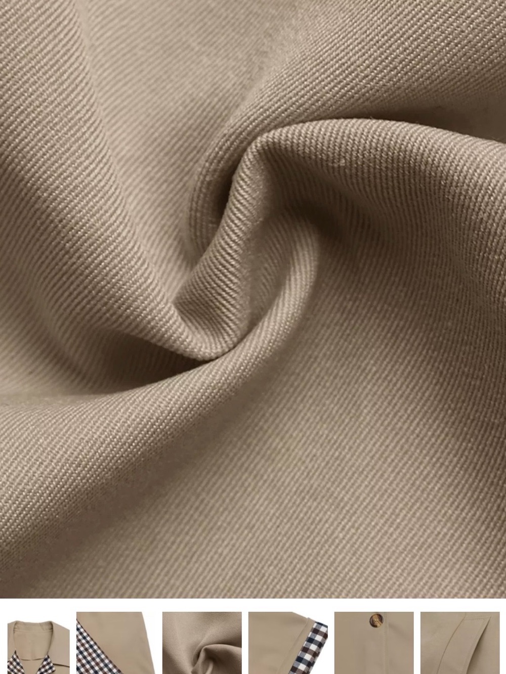 Classic Beige Trench Coat - Picture 3 of 5